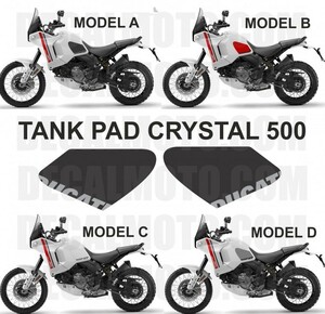 タンクサイド プロテクション クリスタル 500 車体用 / ドゥカティ デザートX Ducati DESERT X 2022- / TANK PAD タンクパッド