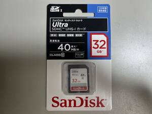 新品未開封★SanDisk Ultra SDHCカードUHS-I Class10 32GB 40MB/Sec [国内正規品] SDSDUN-032G-J01　メモリーカード