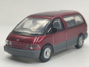 ■★アサヒ　ワンダ　トヨタ店歴代名車コレクション　Ｅ　’90　初代エスティマ（1/100）