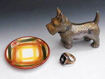 California Pottery カリフォルニア窯 Homespun 豆皿 ◆ 米国アンティーク_画像5