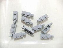 H11　未使用　LEGO　バラパーツ　新灰　63868　プレート 1 x 2 - 水平クリップ　約120個セット　まとめてセット_画像1