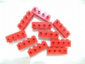 H5　未使用　LEGO　バラパーツ　赤　30414　ブロック 1 x 4 - 1面スタッド　約30個セット　まとめてセット