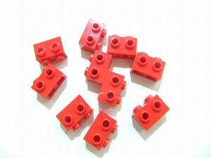 H2　未使用　LEGO　バラパーツ　赤　11211　ブロック 1 x 2 - 1面スタッド　約140個セット　まとめてセット