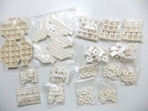 (60)J-30　LEGO　パーツ別　白色　約150個　まとめてセット　特殊ブロック・丸プレートなど