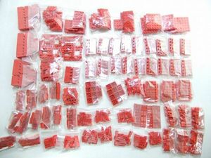 (80)J-27　LEGO　パーツ別　赤色　約1,105個　まとめてセット　ヘッドライト・スロープ・グリルタイルなど