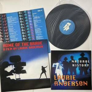 激レア ローリーアンダーソン Laurie Anderson Home Of The Brave レコード LP ＋ Natural History コンサート パンフレット 1986 入手困難