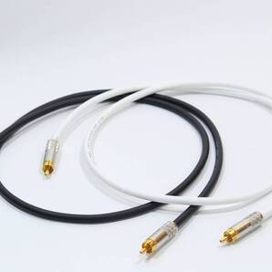 MOGAMI 2534 × SWITCHCRAFT 【RCAケーブル ペア 1m 黒×白】送料無料