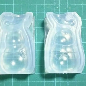 ハンドメイドに ソフトモールド シリコーン製 クレイ ジュエリー 型抜き 雪だるま 立体型 小