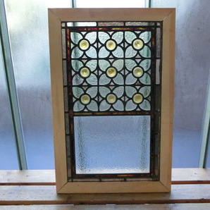 2S-019 ステンドグラス ロンデル/英国アンティーク