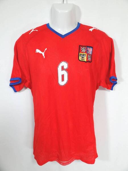 チェコ 代表 #6 ヤンクロフスキ 08/09 ホーム ユニフォーム M Czech サッカー シャツ