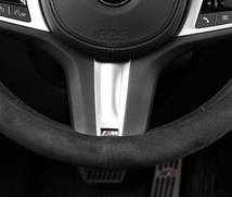 ハンドルカバー プリウス 50系 ステアリングカバー スエード素材 トヨタ 高品質 快適な通気性 滑り防止 衝撃吸収 選べる4色_画像7