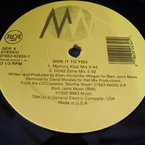 ２枚組/MARTHA WASH/GIVE IT TO YOU/david morales/def mix/LP 希少 レア レコードの画像4