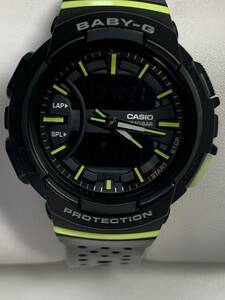 A168 美品　腕時計　CASIO/カシオ　G-SHOCK　BABY-G/ベイビーG BGA-240 FOR SPORTS ランニングウォッチ　ラップ/スプリット計測対応　稼動