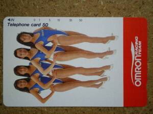 raceC3* race queen Omron beautiful legs telephone card 