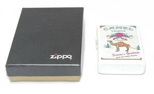 ◆新品・未使用!!◆Zippo ジッポー Lighter CAMEL キャメル LIGHTS Season's Greeting ライター シーズングリーティング クリスマス ラクダ