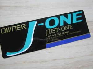 OWNER オーナー J ONE JUST-ONE ジャストワン 大 ステッカー/釣り バス釣り タックル 海釣り 35