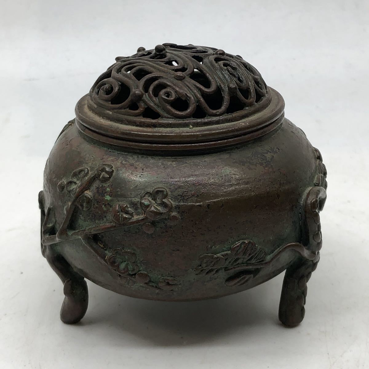 逸品】 唐草 香炉 蝋型 渡辺景秋 高岡銅器 pantum.rs