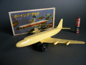 当時物 ★★Boeing ボーイング 707 ジェット機 JAL 旅客機 !! プラモデル完成品 飛行機 日本航空 おまけ 景品 駄菓子屋★★「定形外/LP可」