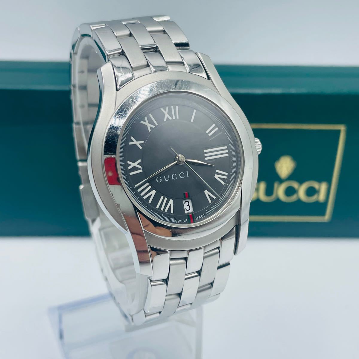 ほぼ新品】GUCCI 腕時計 YA055508 | fwa.com.br