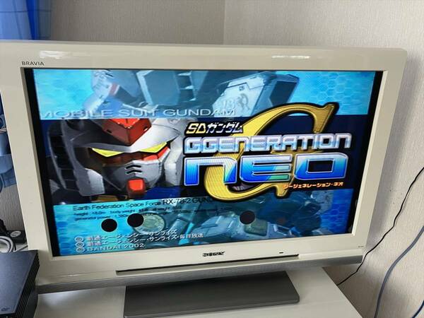 22-PS2-1016　プレイステーション2　SDガンダム　ジージェネレーションネオ　動作品　PS2　プレステ2