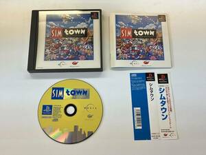 22-PS-624　プレイステーション　シムタウン SIM TOWN　動作品　PS1　プレステ1