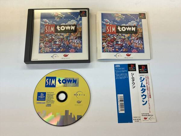 22-PS-624 プレイステーション シムタウン SIM TOWN 動作品 PS1 プレステ1