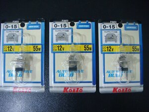 YS/J07GR-PEV 未使用品 3個 KOITO 自動車用電球 フォグランプ H3改 12V 55W 0-15 電球