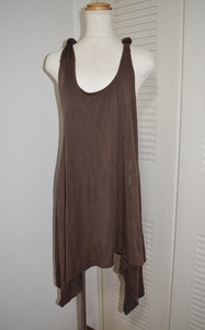  postage included! back Y back tunic One-piece piling put on . lady's tunic style up body type ..