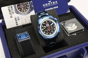 ☆日本航空自衛隊最高峰モデル Kentex ブルーインパルス T-4 20周年記念特別モデル SP S720M-02 メンズ腕時計 未使用保管品