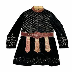 [1900~20s] England antique Mai pcs costume One-piece coat old clothes jacket museum class rare France Work Vintage 
