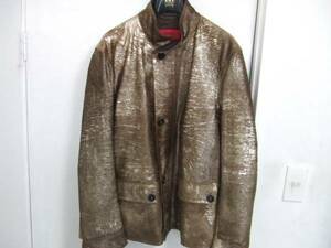  beautiful goods HUGO BOSS leather jacket M Hugo Boss red tag Gold top class regular price 80 ten thousand 