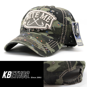 ローキャップ 帽子 メンズ ケービーエトス KB ETHOS Bite Me Vintage Ballcap カモフラ/迷彩 正規品 KBVT-772-CAM アメリカ NYC USA