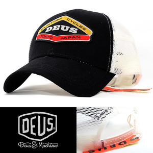 メッシュキャップ 帽子 メンズ デウス エクス マキナ Deus Ex Machina Loco Trucker ブラック DMS2071020-BLK ブランドロゴ