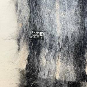 希少《Mint Condition / Mohair 100% 》60s 70s 極上品【 ビンテージ モノトーン グラデーション モヘア マフラー 134×24 (cm) 】