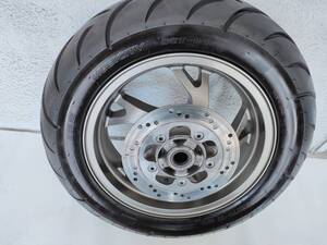 美品バリ山国産タイヤ付150/70-13 150/70R13スズキ スカイウェイブ250 CJ44A CJ45A CJ46Aスカイウエイブ ブロンズディスク付SUZUKI SKYWAVE