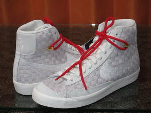 最後 25cm NIKE BLAZER MID 77 SASHIKO レディース:25.5cm 検 ブレザー ミッド 刺し子 本革使用 ブレーザー 白/ホワイト/グレー