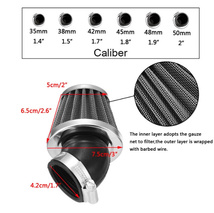オートバイ エアフィルター エアクリーナー 35mm 38mm 42mm 48mm 50mm 汎用 50cc 110cc 125cc 140cc スクーター ピット ダートバイク_画像3