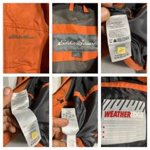 Eddie Bauer エディバウアーwエディーバウアー　WEATHER EDGE ウェザーエッジ 防水透湿 オレンジ マウンテンパーカ　フーディジャケット XS_画像2