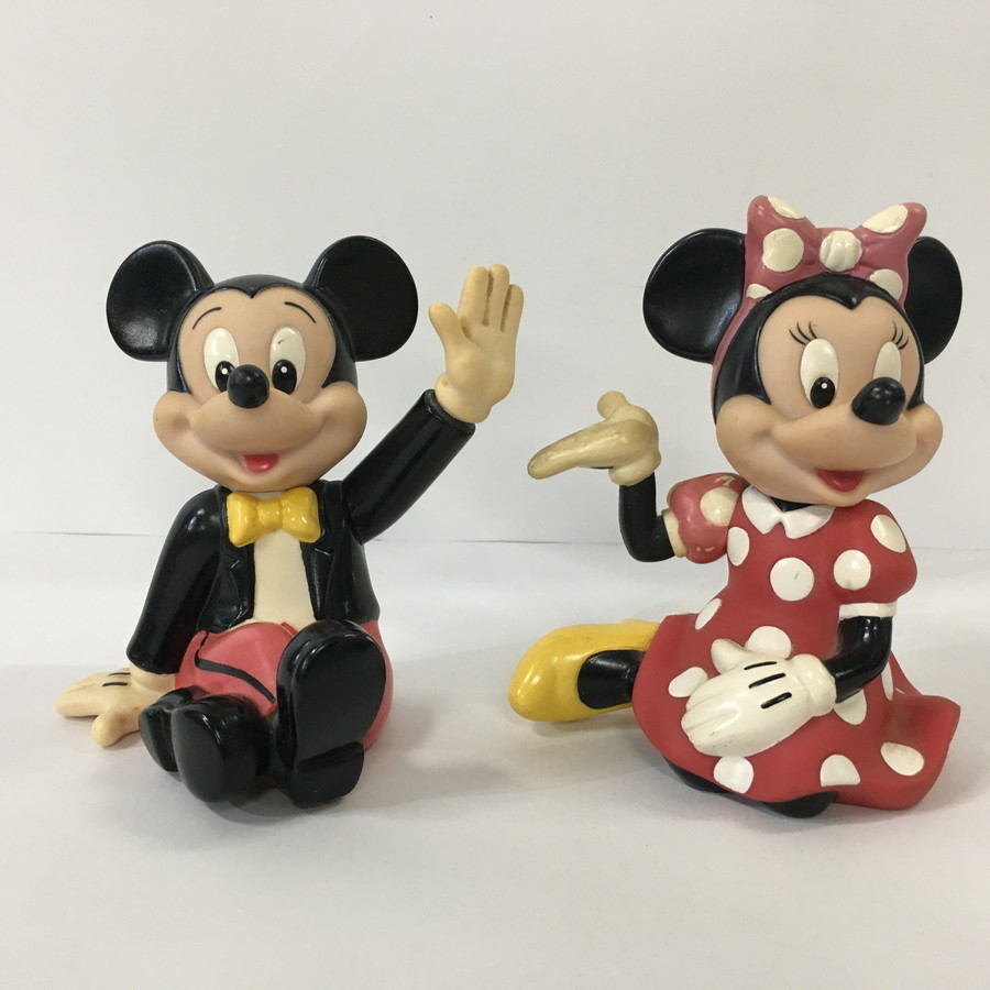 メール便送料無料対応可】 【珍品】ミッキーマウス 貯金箱(鍵付