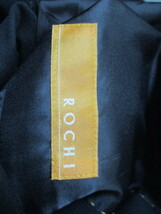 e198　ROCHI　ロッチ　2釦スーツ　サイズ90Y4　黒系　71-10_画像8