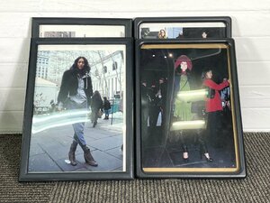 AR9775_Yy* model R exhibition goods * photo frame 4 piece set *W239 H327 D10*W236 H323 D12