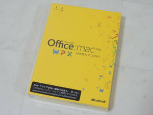 A-02625●新品未開封 Microsoft Office Mac 2011 Home & Student 1ユーザー 1Mac