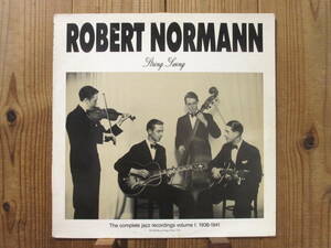 オリジナル / Robert Normann / String Swing The Complete Jazz Recordings Volume 1: 1938-1941 / Hot Club / HCR 40 / ノルウェー盤