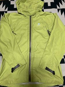  prompt decision fa INTRAC Finetrack ever breath jacket stretch waterproof waterproof material lady's M size light green 