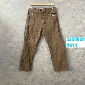 Dickies ブラウン ペインターパンツ 36×30 実寸34in 1919rtb USA 海外輸入 古着 S220820-N914