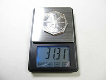 ☆☆　1974年 純銀製 1トロイオンス銀貨 重さ：約31g / 中国銀器_画像2