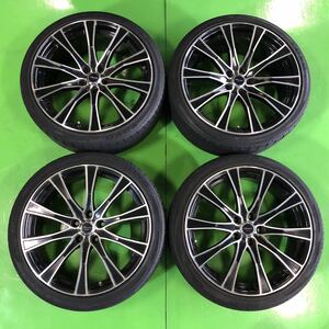 NA542 中古 MONZA JAPAN CAROZZA モンツァジャパン ホイール 19×8J +35 19×9J +35 PCD 114.3 タイヤ 225/40R19 245/35R19 4本