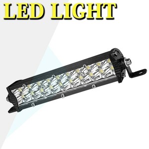 1個 12V/24V 6000LM 60W 洪水ライト/スポットライト LEDワークライト 作業灯 投光器 8インチ _ホワイト_6500K_ 8C-60W