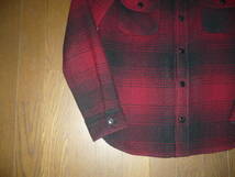 FIDELITY　BEAUTY&YOUTH別注　WOOLRICH FABRIC　CPOシャツ　赤　S　MADE IN USA　程度良好_画像5