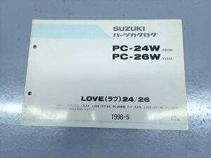 εAW29-57 スズキ ラブ LOVE PC-24W/PC-26W パーツカタログ パーツリスト